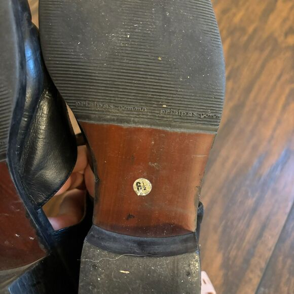 Soho New York size 6.5 Vintage 90s Y2K Black Loafers Academia Preppy Leather - Picture 9 of 10